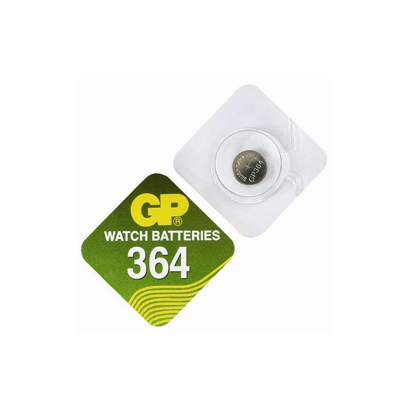 Pile Montre Oxyde d'Argent GP 364 - SR60 - SR621SW