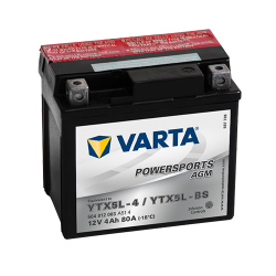 Batterie Moto VARTA AGM YTX5L-BS 4Ah 80A