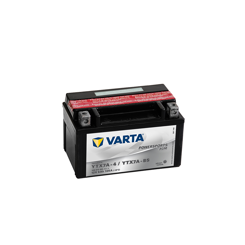 Batterie Moto VARTA AGM YTX7A-BS 6Ah 105A