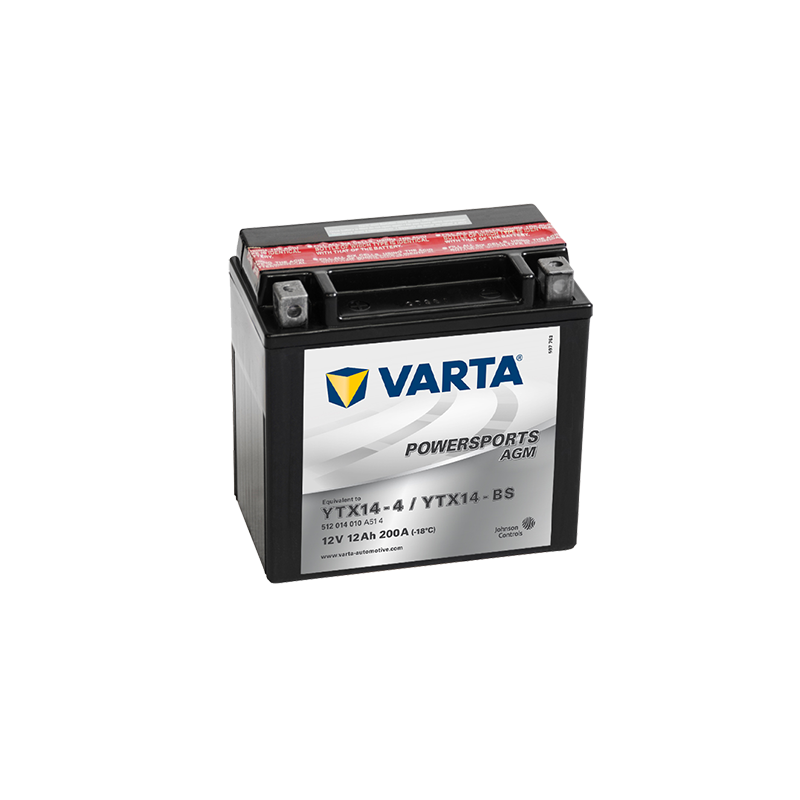 Batterie Moto VARTA AGM YTX14-BS 12Ah 200A