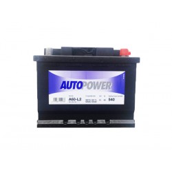 Batterie AutoPower 12V - 60AH - 540A- Référence. A60-L2