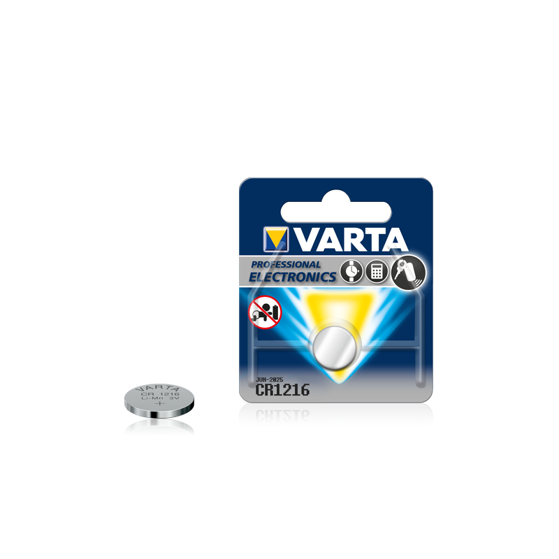 Pile bouton Lithium Varta CR1216