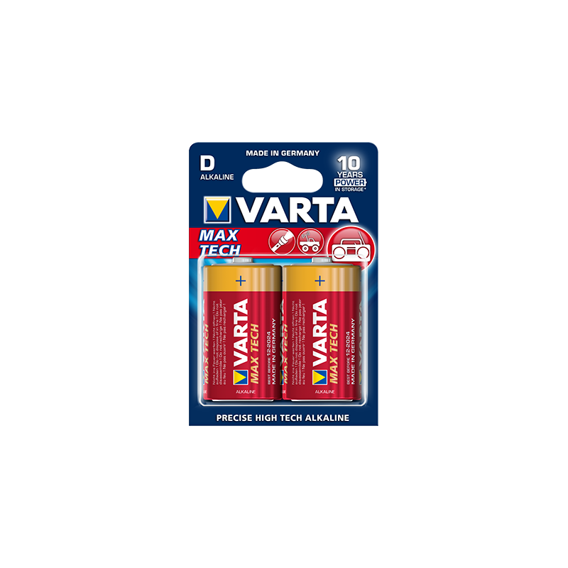 Piles VARTA Longlife Max Power D - LR20 ALCALINES