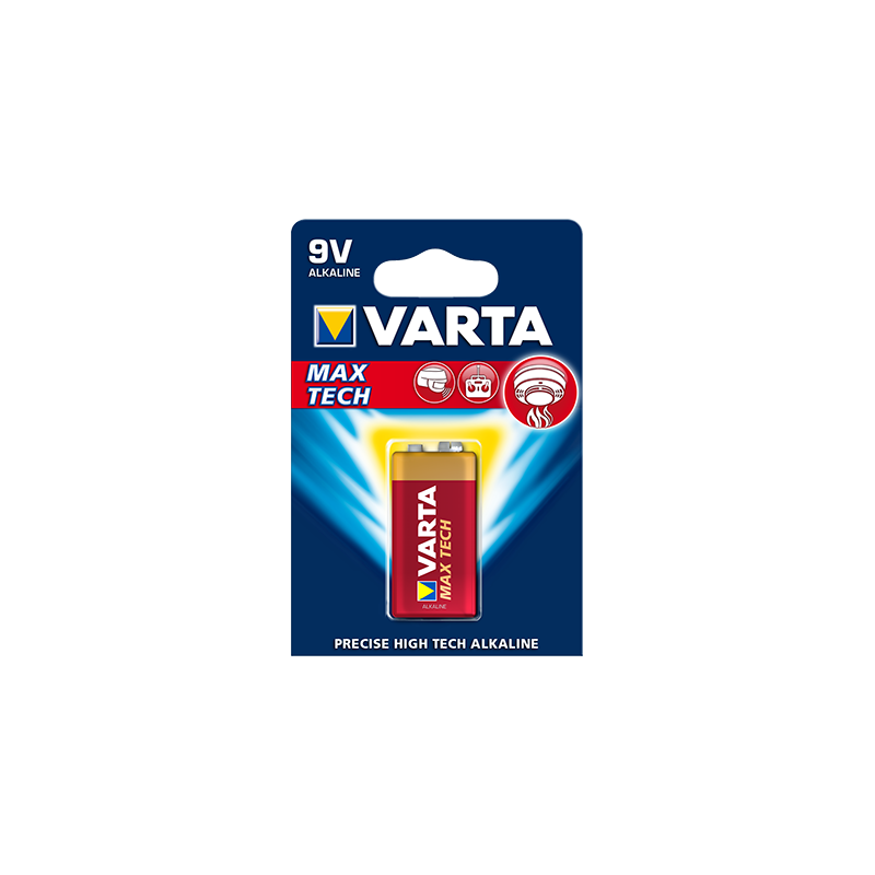 Piles VARTA Longlife Max Power 9V - 6LR61 ALCALINES