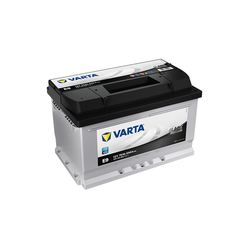 Batterie VARTA E9 Black Dynamic 70 Ah 640 A