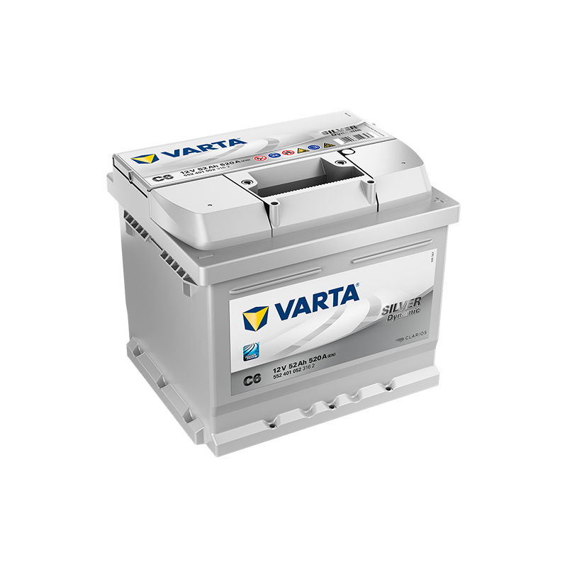 Batterie VARTA C6 Silver Dynamic 52 Ah 520 A