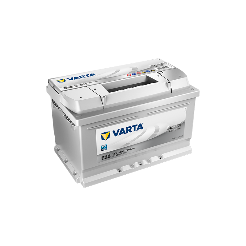Batterie VARTA E38 Silver Dynamic 74 Ah 750 A