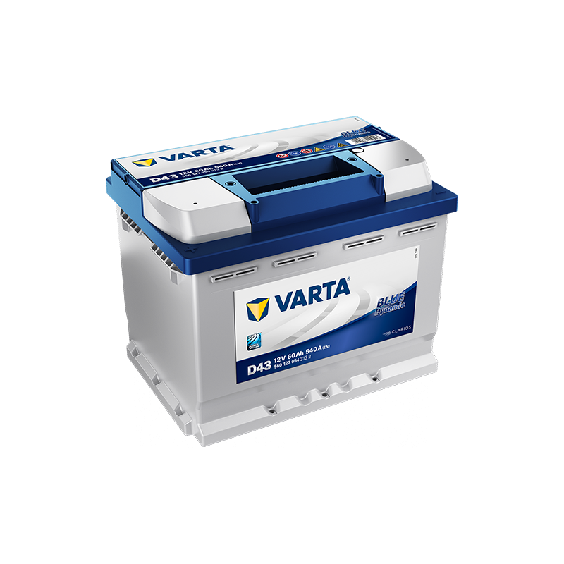 Batterie VARTA D43 Blue Dynamic 60Ah 540A