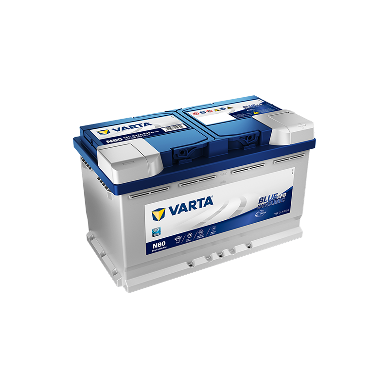 Batterie VARTA Start-Stop N80 Blue Dynamic EFB 80Ah 800A