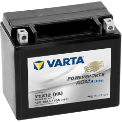 Batterie Moto VARTA AGM YTX12-BS 10Ah 170A