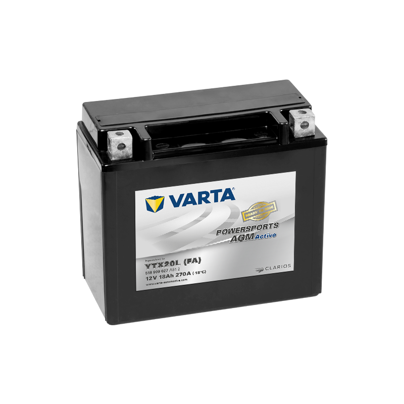 Batterie Moto VARTA AGM YTX20L-BS 18Ah 270A