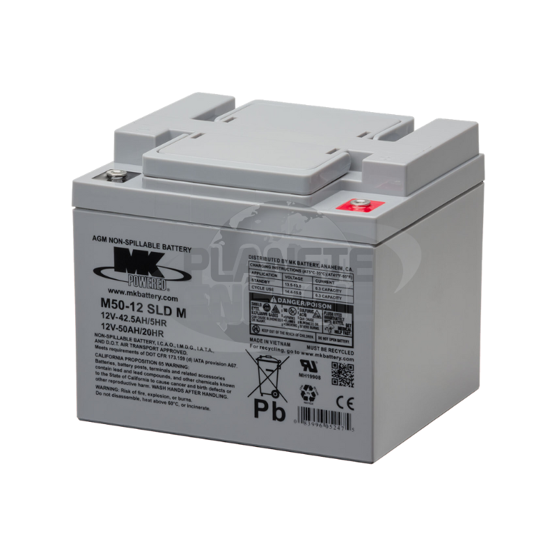 Batterie au Plomb AGM 12V 50Ah