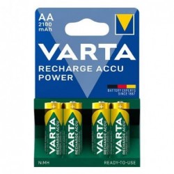 Piles rechargeables VARTA HR06 - AA 2100 mAh X4