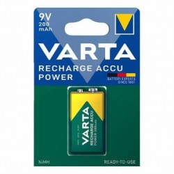 Piles rechargeables VARTA 9V 200 mAh X1