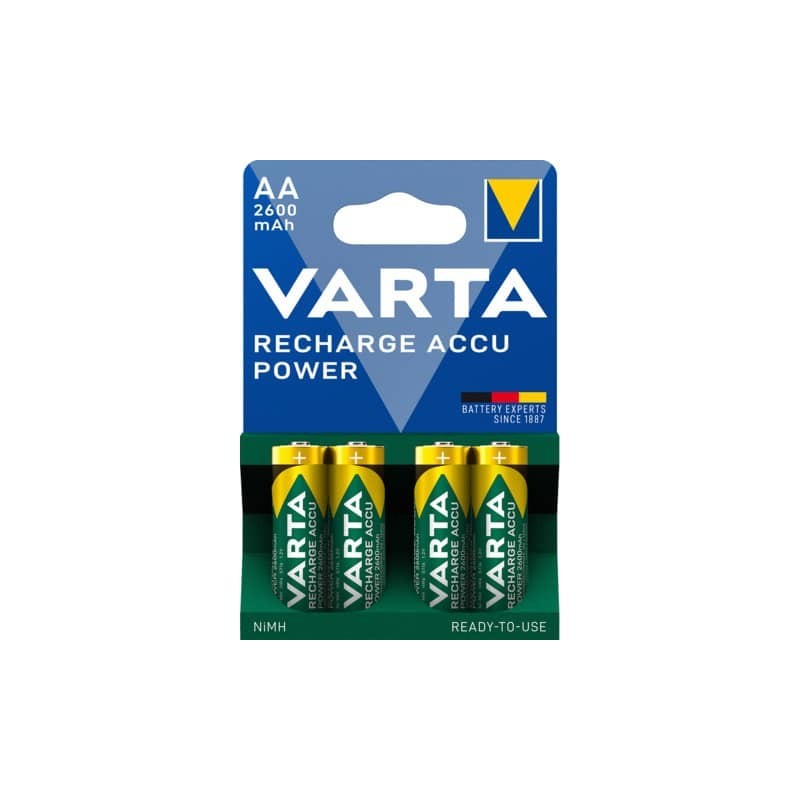 Piles rechargeables VARTA HR06 - AA 2600 mAh X4