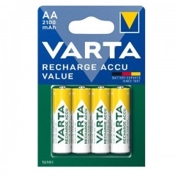 Piles rechargeables VARTA BASIC LINE ACCU VARTA AA 2100 MAH X 4