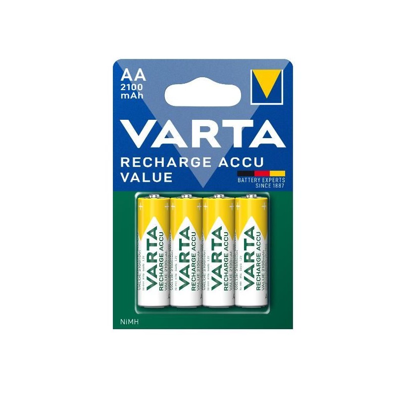 Piles rechargeables VARTA BASIC LINE ACCU VARTA AA 2100 MAH X 4
