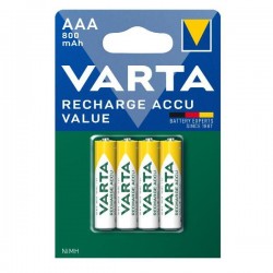 Piles rechargeables VARTA BASIC LINE ACCU VARTA AAA 800 MAH X 4