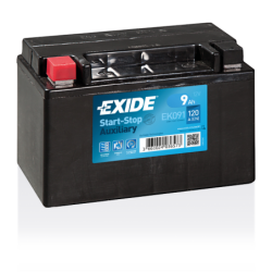 Batterie auxiliaire AGM EXIDE EK091 9Ah 120AEN