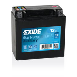 Batterie auxiliaire AGM EXIDE EK131  13Ah 200AEN