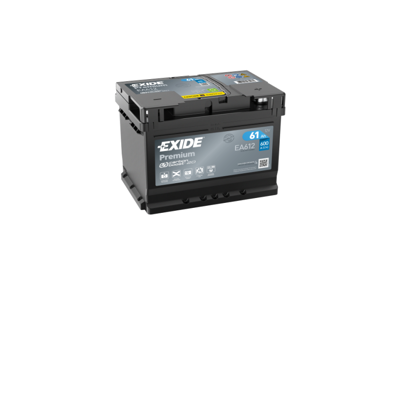 Batterie voiture EXIDE EA612 61Ah 600AEN