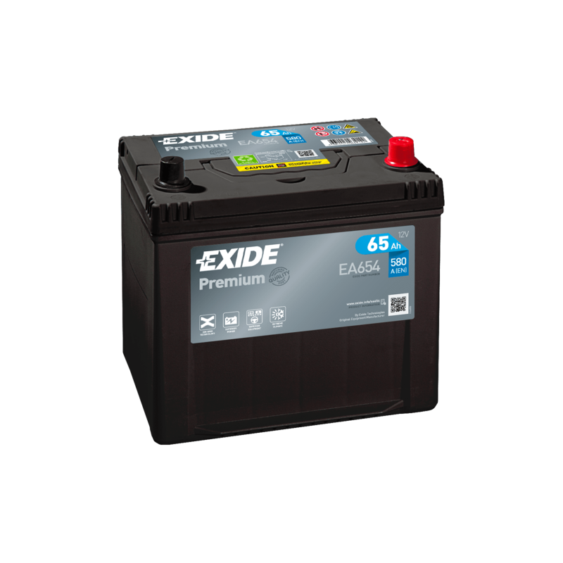 Batterie voiture EXIDE EA654 65Ah 580AEN