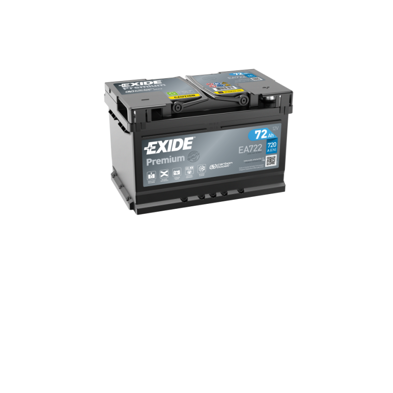 Batterie voiture EXIDE EA722 72Ah 720AEN