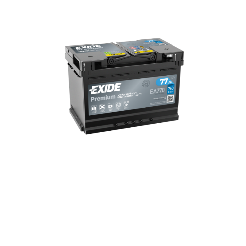 Batterie voiture EXIDE EA770 77Ah 760AEN