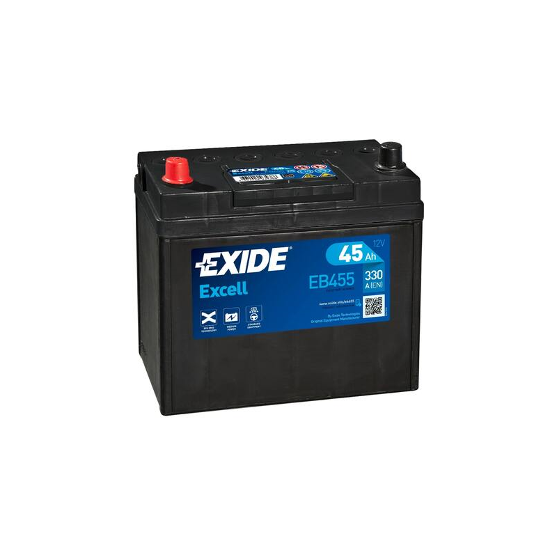 Batterie voiture EXIDE EB455 45Ah 330AEN