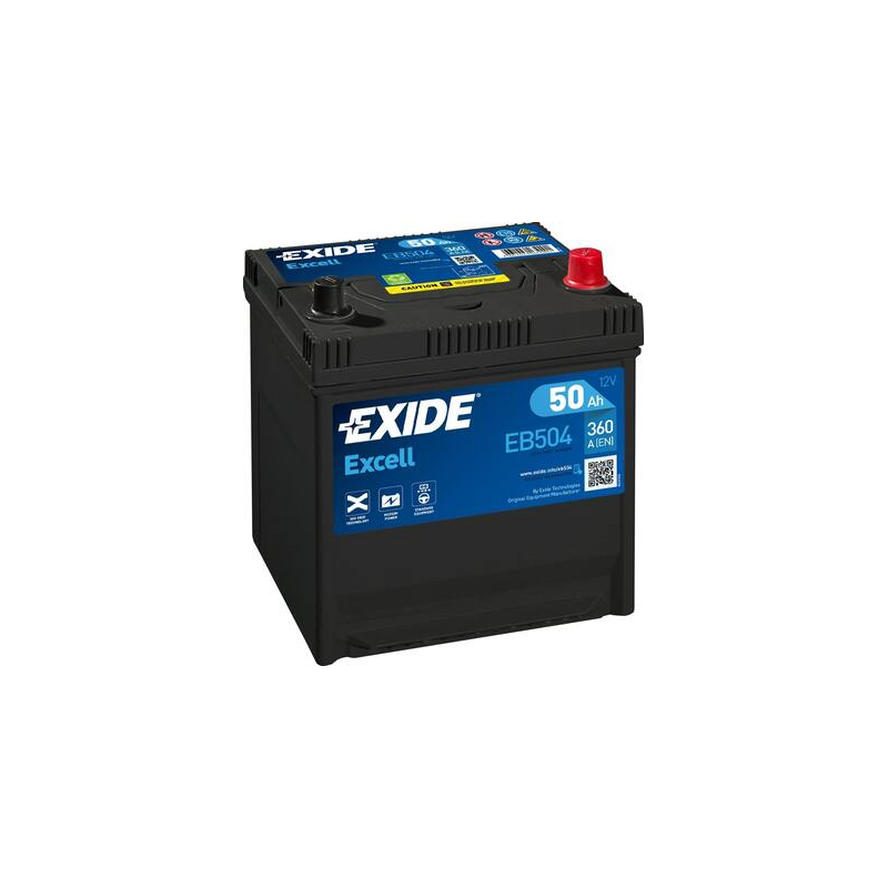 Batterie voiture EXIDE EB504 50Ah 360AEN