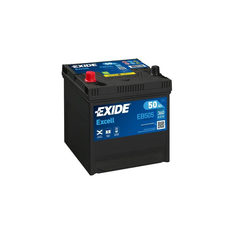 Batterie voiture EXIDE EB505 50Ah 360AEN