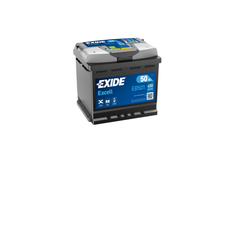 Batterie voiture EXIDE EB501 50Ah 450AEN