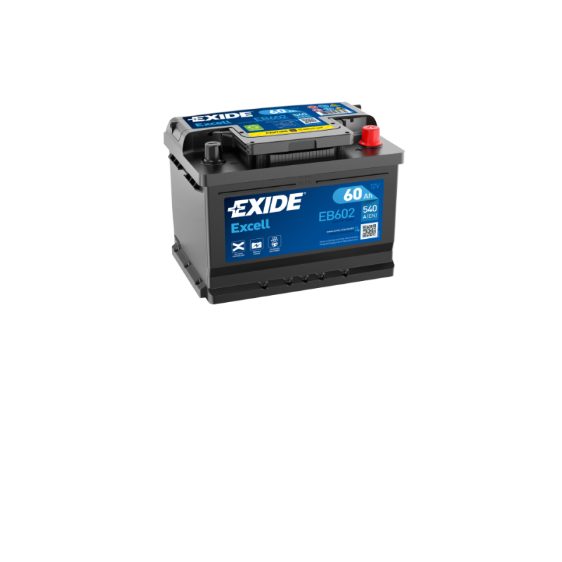 Batterie voiture EXIDE EB602 60Ah 540AEN