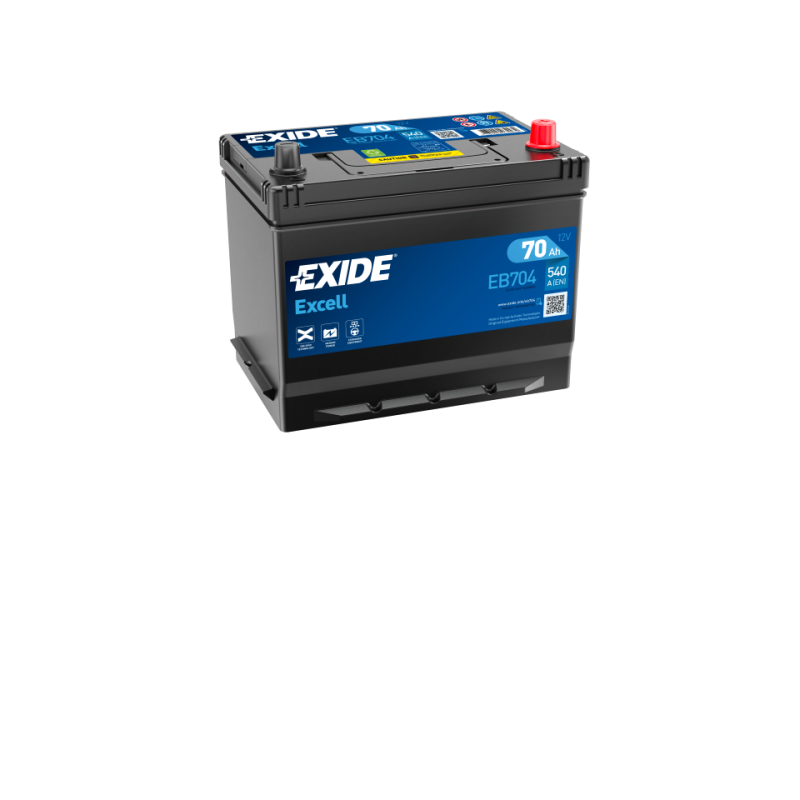 Batterie voiture EXIDE EB704 70Ah 540AEN
