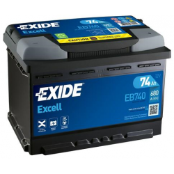 Batterie voiture EXIDE EB740 74Ah 680AEN
