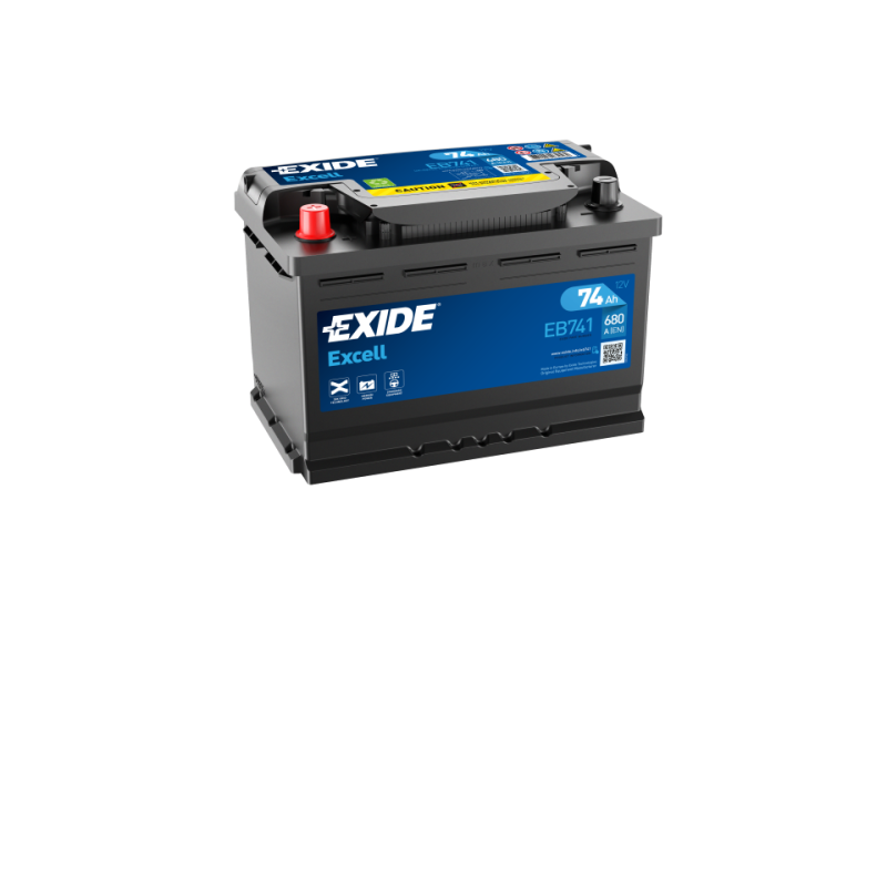 Batterie voiture EXIDE EB741 74Ah 680AEN