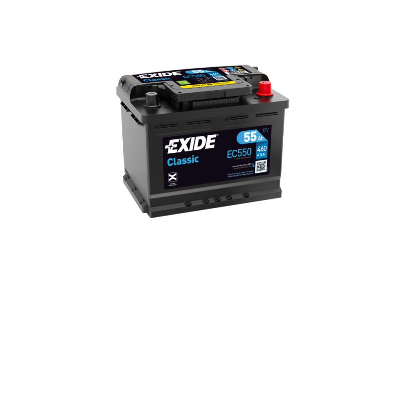 Batterie voiture EXIDE EC550 55Ah 460AEN