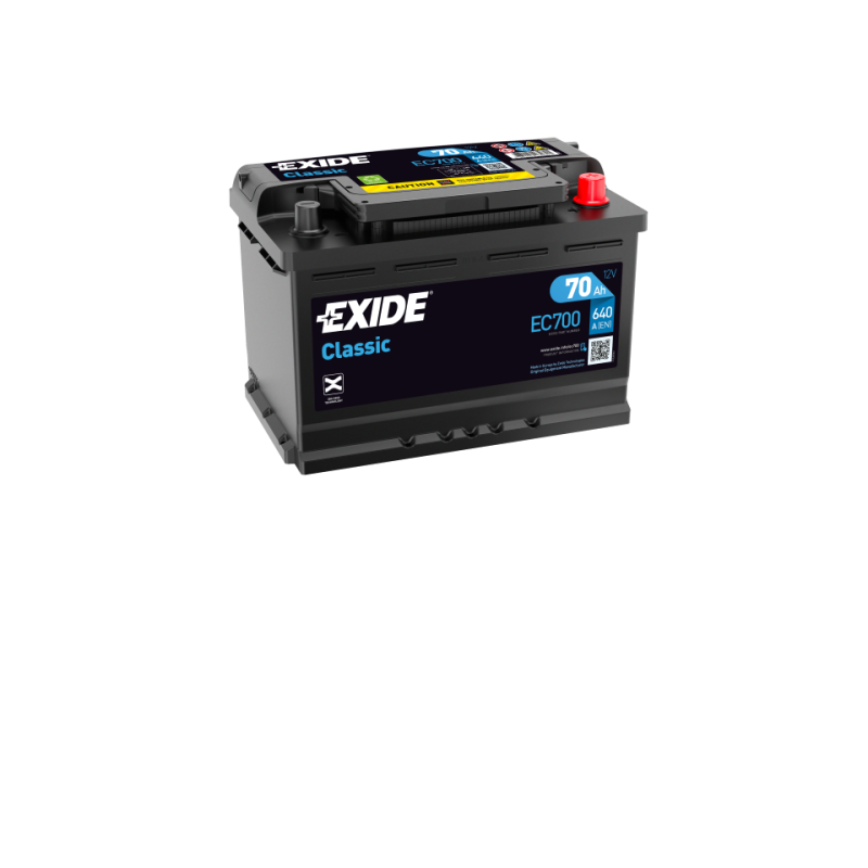 Batterie voiture EXIDE EC700 70Ah 640AEN