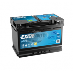 Batterie voiture Start & Stop AGM EXIDE EK720 72Ah 760AEN