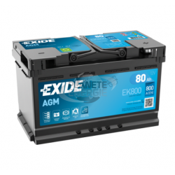 Batterie voiture Start & Stop AGM EXIDE EK800 80Ah 800AEN