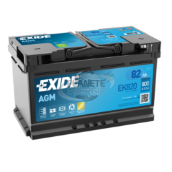 Batterie voiture Start & Stop AGM EXIDE EK820 82Ah 800AEN