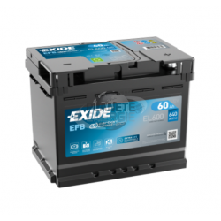 Batterie voiture Start & Stop EFB EXIDE EL600 60Ah 640AEN
