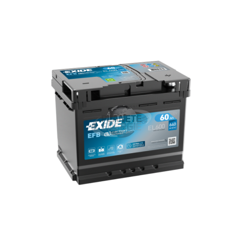 Batterie voiture Start & Stop EFB EXIDE EL600 60Ah 640AEN