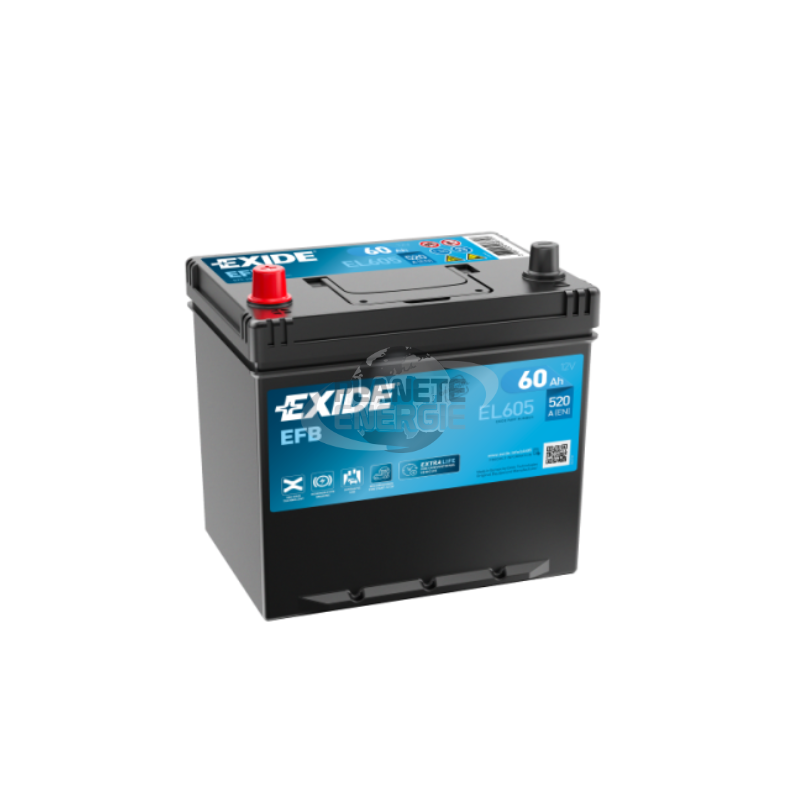 Batterie voiture Start & Stop EFB EXIDE EL605 60Ah 520AEN