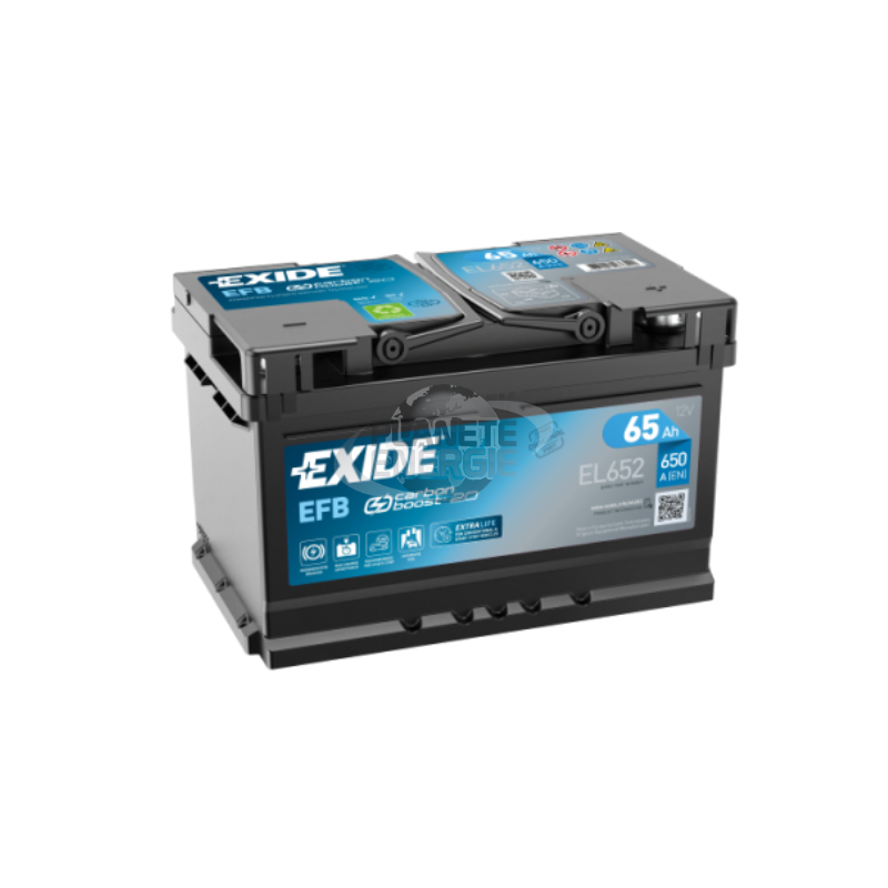 Batterie voiture Start & Stop EFB EXIDE EL652 65Ah 650AEN