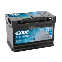 Batterie voiture Start & Stop EFB EXIDE EL700 70Ah 760AEN