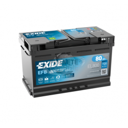 Batterie voiture Start & Stop EFB EXIDE EL800 80Ah 800AEN