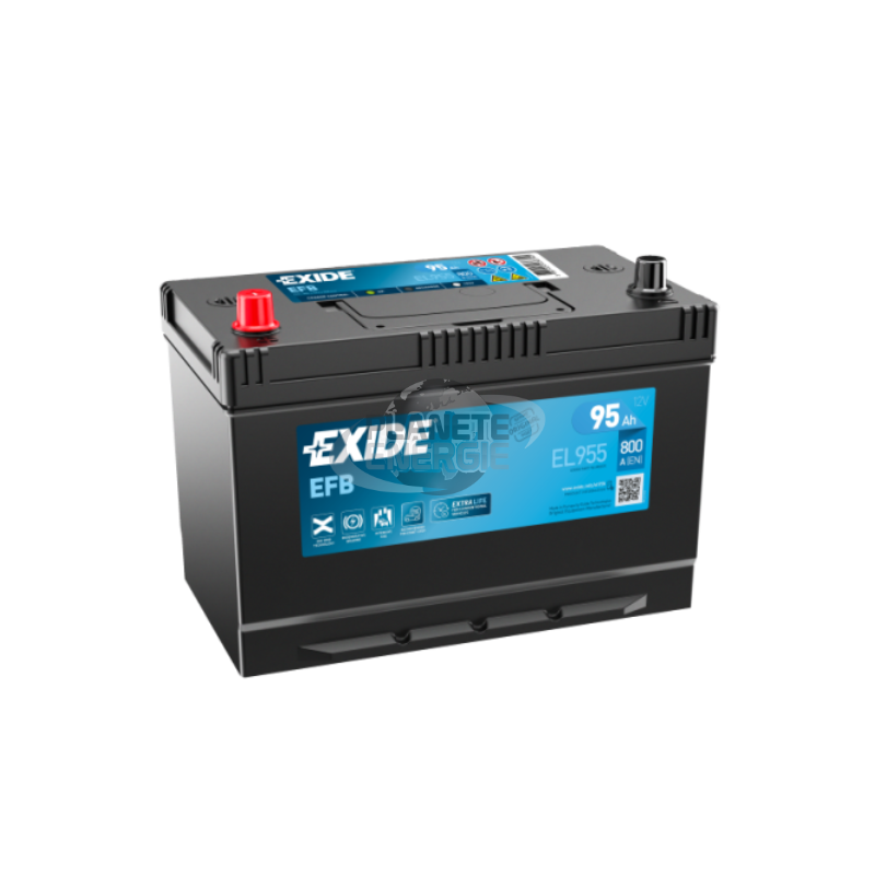 Batterie voiture Start & Stop EFB EXIDE EL955 95Ah 800AEN