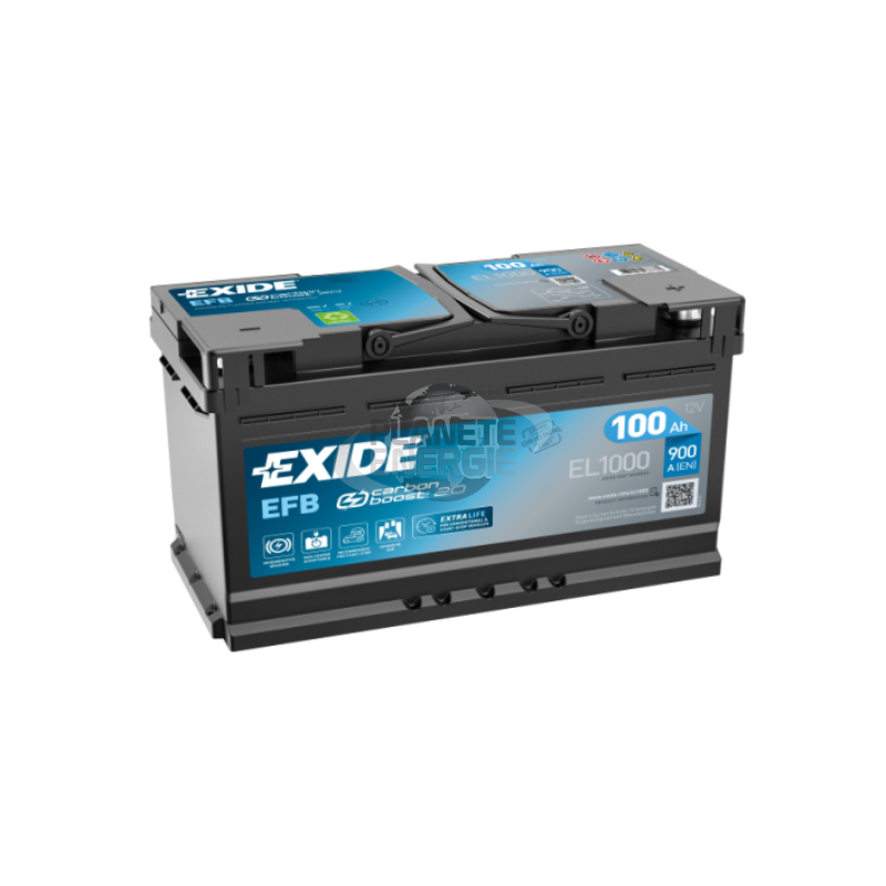 Batterie voiture Start & Stop EFB EXIDE EL1000 100Ah 900AEN