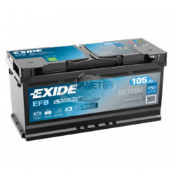 Batterie voiture Start & Stop EFB EXIDE EL1050 105Ah 950AEN